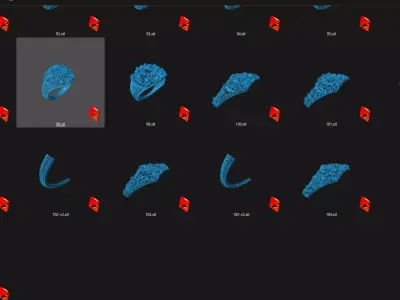 100 PLUS TURKISH RING STL READY TO PRINT 3D print model