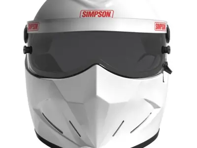 Simpson Diamondback - Stig Helmet 3D model