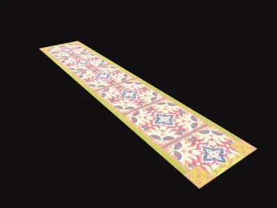 Medieval Carpet V5 Low-poly 3D model