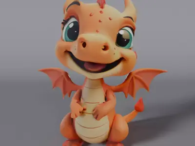 baby dragon  3D model