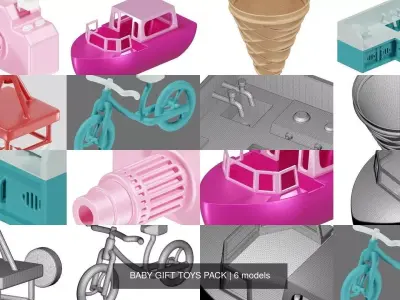BABY GIFT TOYS PACK 3D Model Collection