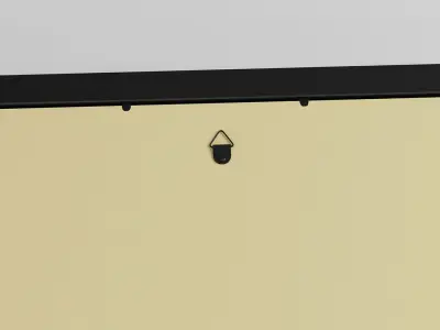 Gallery Wall Frames 5 models set Low-poly 3D model