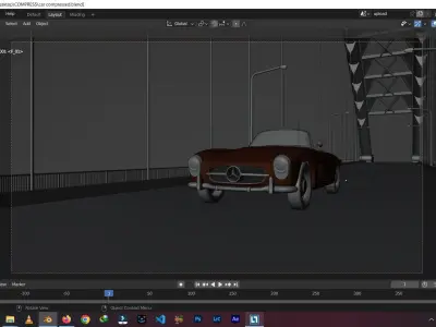 Blender car animation render ready car animation  Free 3D model