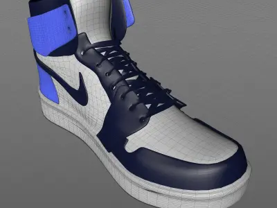 Nike high tops retro Free 3D model