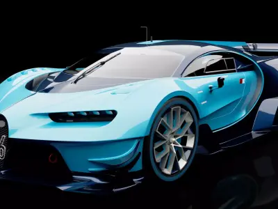 Bugatti vision gran turismo 3D model