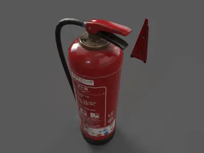 Fire Exctinguisher Low-poly 3D model