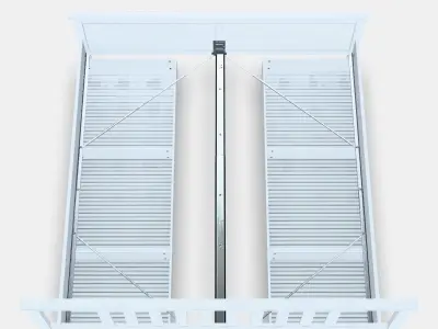 HEMNES Bed frame with 4 storage boxes Low-poly 3D model