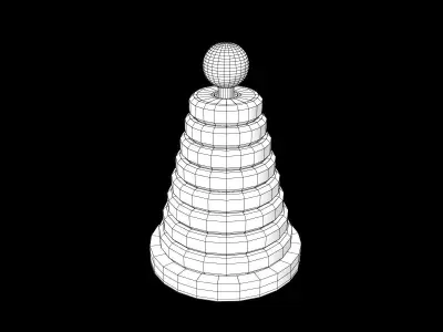 Stacking Rings Toy 3D model