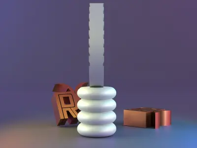 Modern Curve Decor 3D print model