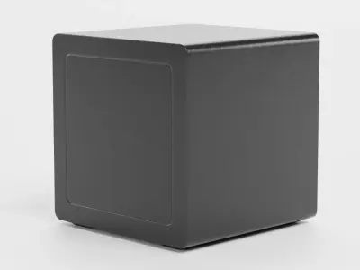 Subwoofer V2 - Universal Black Audio System Low-poly 3D model