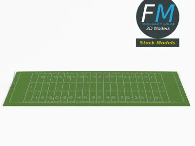 American football field 3D model