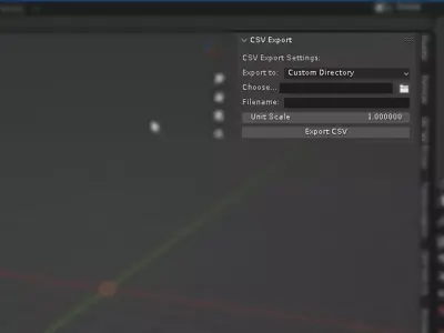 Blender CSV Exporter - Instances 3D model