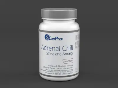 CanPrev Adrenal Chill Stress and Anxiety Capsules 3D model