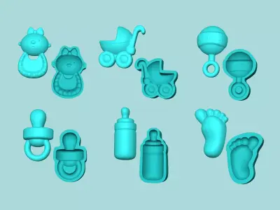 06 Baby  Themed - Mold Silicon Maker - Collection