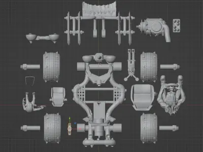 Road Rage RR-004 Mad max style 3D printable models 3D print model