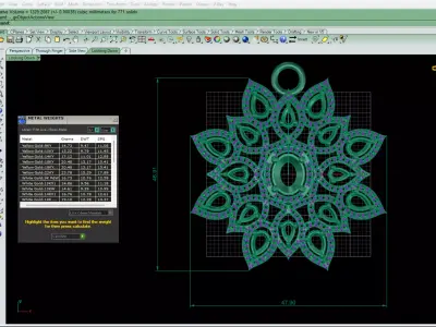Luxury Floral Pendant  3D print model