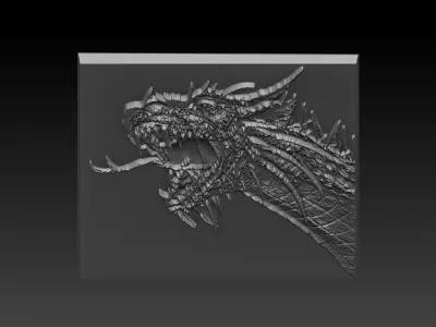 Dinosaur Head 3D print model
