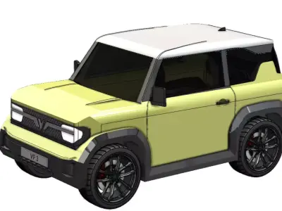 Vinfast VF3 car 3D print model