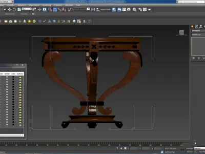 Classic wood side tables  jumbo collections 3D model