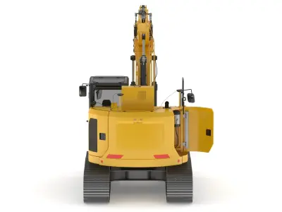 Small Excavator Triple Arm Generic 3D model
