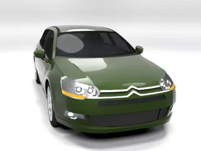 CITROEN C5 VARIANT 2009 LOWPOLY Low-poly 3D model