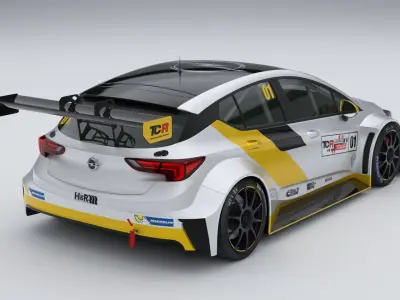 Opel Astra TCR 2016 3D model