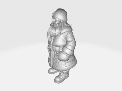 Festive Santa Claus Figure Holiday Decor Christmas Ornament  3D print model