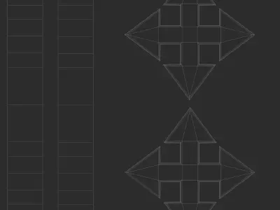 Move cross symbol Low-poly 3D model