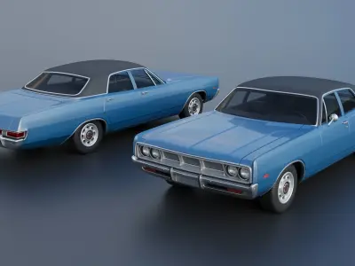 Dodge Polara Sedan 1969 3D print model