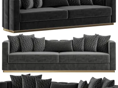 Tesla Sofa By Evgor Luxury 3D model