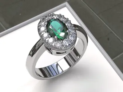 TOURMALINE RING  3D print model