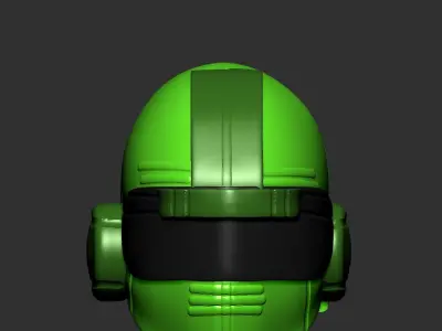 helmet high ver 3 poly sculpt 3d printable 3D model