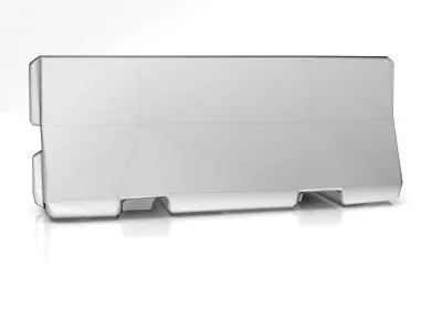 Concrete Barrier Low Poly Low-poly 3D model