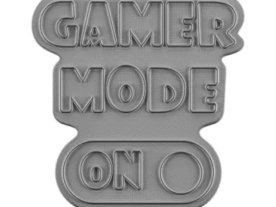 Gamer Mode On Neon Sign 3D model