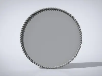 Rope mirror frame 3D print model