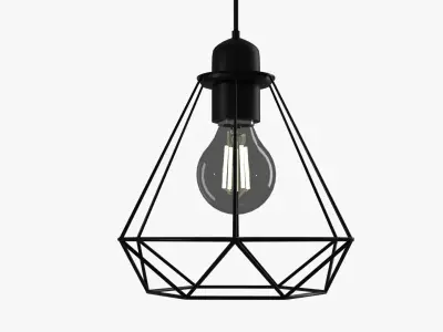 Diamond Shape Hanging Light 3D model