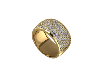 Diamond Ring 3D print model 75
