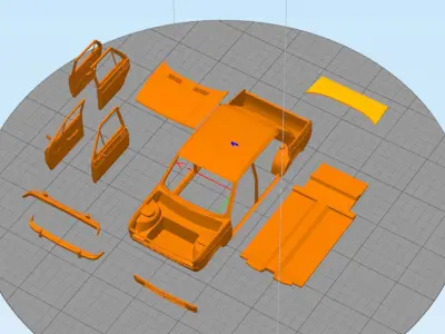 Fiat 128 berlina 3D print model