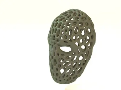 Vigil Mask voronoi 3D print model