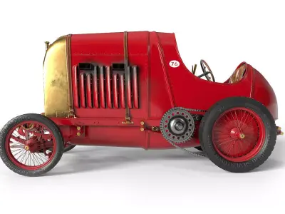  Fiat S76 Beast of Turin  3D model