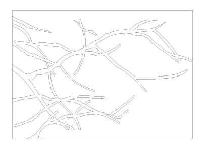 CNC Design Drawing Decor Frame Low-poly 3D model