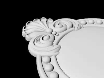 Central decor ornament for furniture 3D model 491