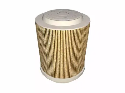 Air Filter Old Low-poly 3D model