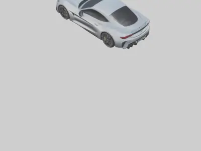 Highperformance Sports Coupe model Low-poly 3D model