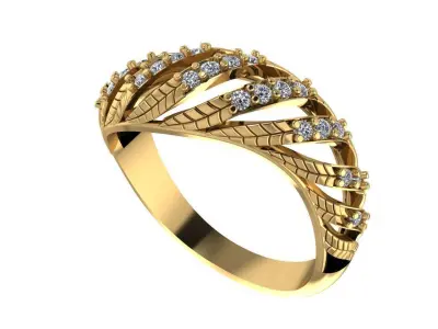 Ladies Twist Ring  3D print model