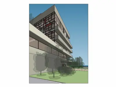 hospital complete revit project 01 3D model