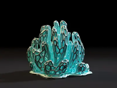 Coral Voronoi decor 3 3D print model