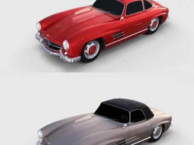 Mercedes 300SL Pack 3D model