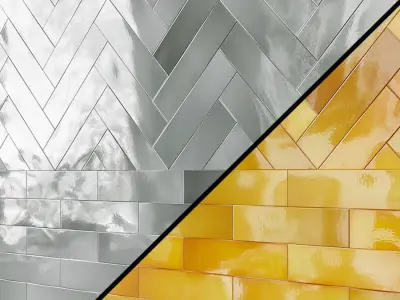 Ceramic wall tile EQUIPE CRACKLE 3D model