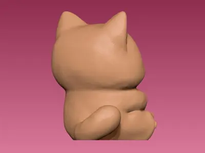 gatito con mate Argentino 3D print model
